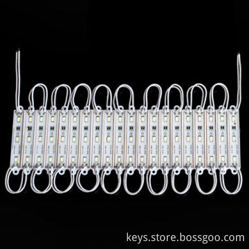 20-piece Waterproof 12V DC Super-bright 7512 5050 3-piece RGB LED Module Strings Light in White